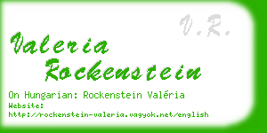 valeria rockenstein business card